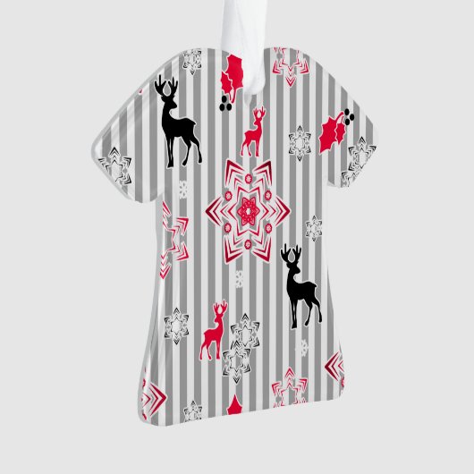 Weihnachtsmuster Ornament (Vorderseite)