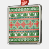 Weihnachtsmuster Ornament Aus Metall (Links)