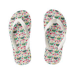 Weihnachtsmuster Paar Flip Flops Kinderbadesandalen