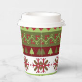 Weihnachtsmuster Papier-Cup Pappbecher (Rechts)
