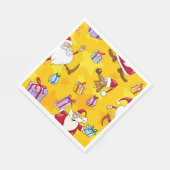 Weihnachtsmuster Papier Napkins Serviette (Ecke)