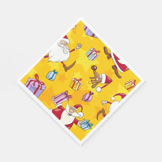 Weihnachtsmuster Papier Napkins Serviette (Ecke)