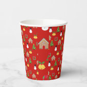 Weihnachtsmuster Pappbecher (Links)