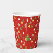 Weihnachtsmuster Pappbecher (Rechts)