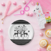 Weihnachtsmuster Pappteller (Party)