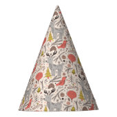 Weihnachtsmuster Partyhütchen (Vorderseite)