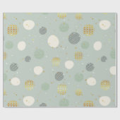 Weihnachtsmuster Pastell Abstrakter Weihnachtsball Geschenkpapier (Flach)