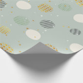 Weihnachtsmuster Pastell Abstrakter Weihnachtsball Geschenkpapier (Ecke)