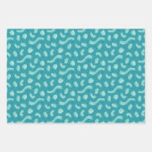 Weihnachtsmuster Pink Weihnachtswrapping Paper Geschenkpapier Set (Vorderseite 2)