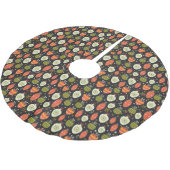 Weihnachtsmuster Polyester Weihnachtsbaumdecke (Schrägansicht)