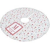 Weihnachtsmuster Polyester Weihnachtsbaumdecke (Schrägansicht)