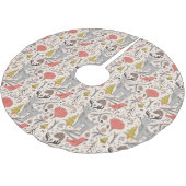 Weihnachtsmuster Polyester Weihnachtsbaumdecke (Schrägansicht)