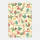 Weihnachtsmuster Post-it Klebezettel (Vorderseite)