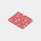 Weihnachtsmuster Post-it Klebezettel (angewinkelt)