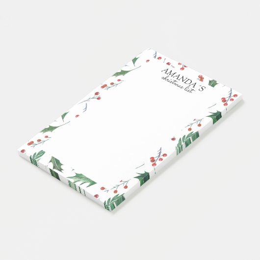 Weihnachtsmuster Post-it Klebezettel (angewinkelt)