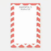 Weihnachtsmuster Post-it Klebezettel (Vorderseite)