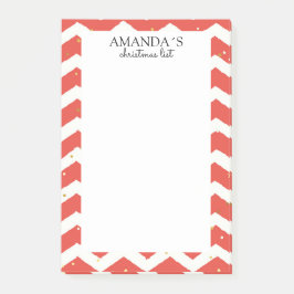 Weihnachtsmuster Post-it Klebezettel