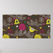 Weihnachtsmuster Poster (Vorne)