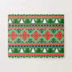 Weihnachtsmuster Puzzle