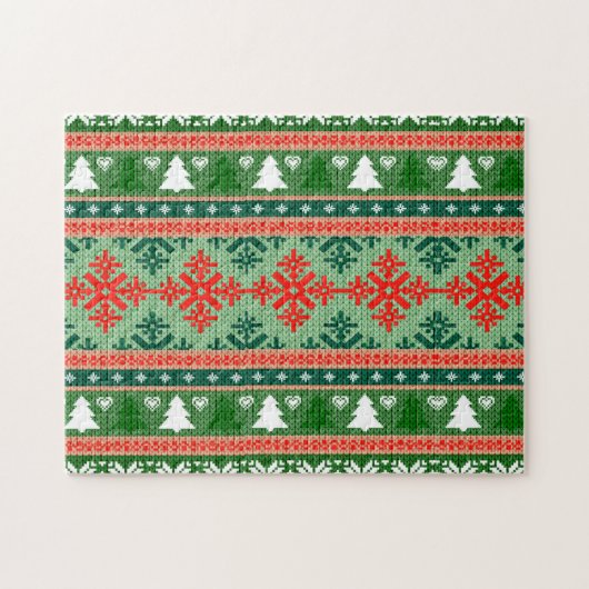 Weihnachtsmuster Puzzle (Horizontal)