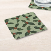 Weihnachtsmuster Rechteckiger Pappuntersetzer (angewinkelt)