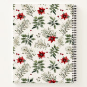 Weihnachtsmuster Rezept Notizblock (Rückseite)