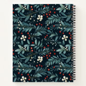 Weihnachtsmuster Rezept Notizblock (Rückseite)