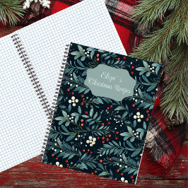 Weihnachtsmuster Rezept Notizblock