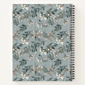 Weihnachtsmuster Rezept Notizblock (Rückseite)