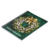 Weihnachtsmuster-Rezeptbuch Notizblock (Linke Seite)