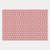 Weihnachtsmuster Rosa Tree und Sterne Geschenkpapier Set (Vorderseite 3)