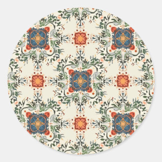 Weihnachtsmuster Runder Aufkleber