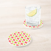 Weihnachtsmuster Sandstein Untersetzer (Seite)