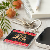Weihnachtsmuster Schlüsselanhänger (Vorderseite rechts)