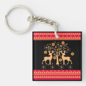 Weihnachtsmuster Schlüsselanhänger (Vorderseite)