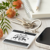 Weihnachtsmuster Schlüsselanhänger (Vorderseite rechts)