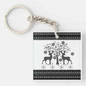 Weihnachtsmuster Schlüsselanhänger (Vorderseite)