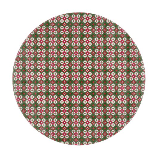 Weihnachtsmuster Schneidebrett (Vorderseite)