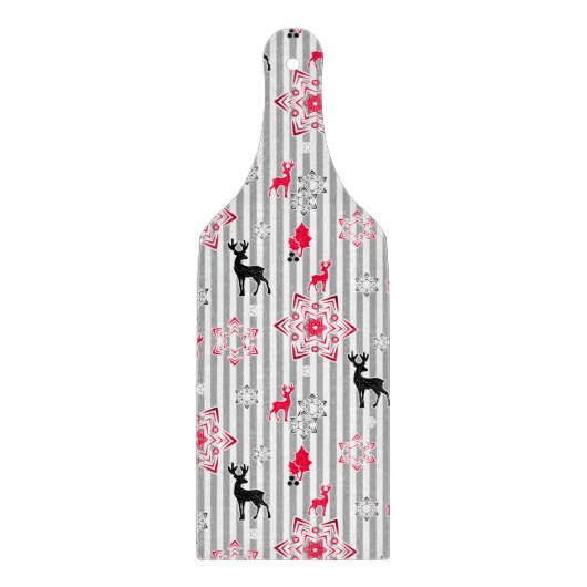 Weihnachtsmuster Schneidebrett (Vorderseite)