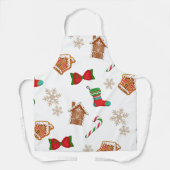 Weihnachtsmuster Schürze (Vorderseite)