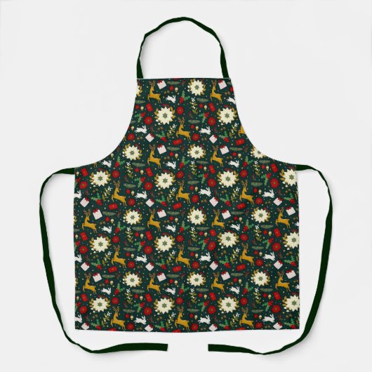 Weihnachtsmuster Schürze (Vorderseite)