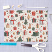 Weihnachtsmuster Seidenpapier (Handwerk)