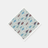 Weihnachtsmuster Serviette (Ecke)