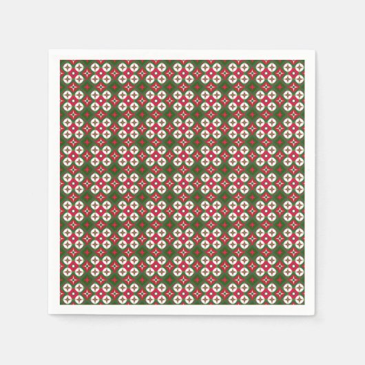 Weihnachtsmuster Serviette (Vorderseite)