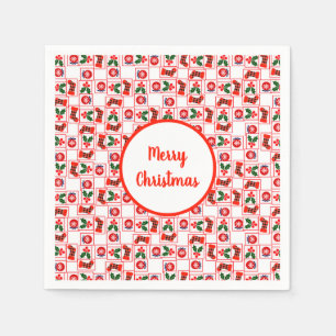 Weihnachtsmuster Serviette