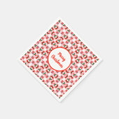 Weihnachtsmuster Serviette (Ecke)