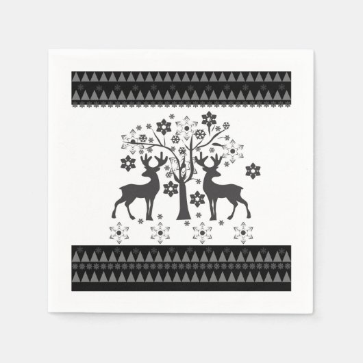 Weihnachtsmuster Serviette (Vorderseite)