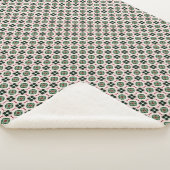 Weihnachtsmuster Sherpadecke (3/4)