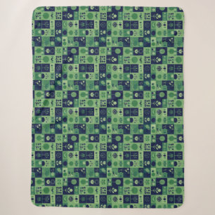 Weihnachtsmuster Sherpadecke