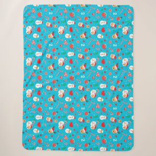 Weihnachtsmuster Sherpadecke